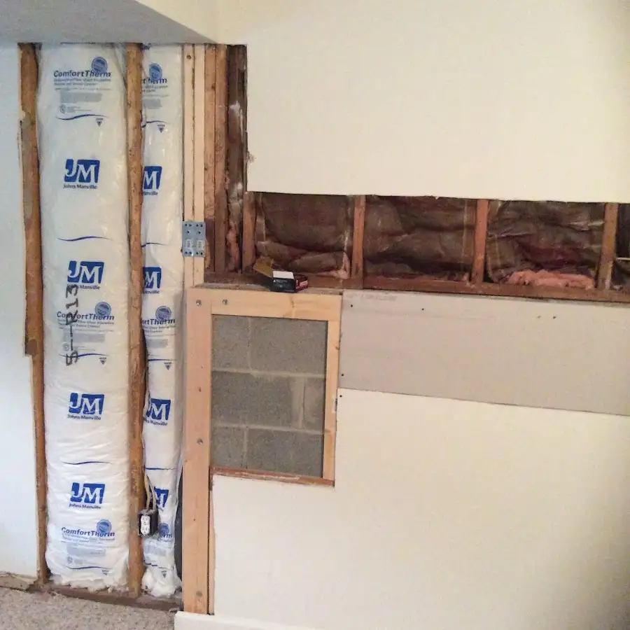 Wall insulation replacement during Structural Drying in Woods Cross